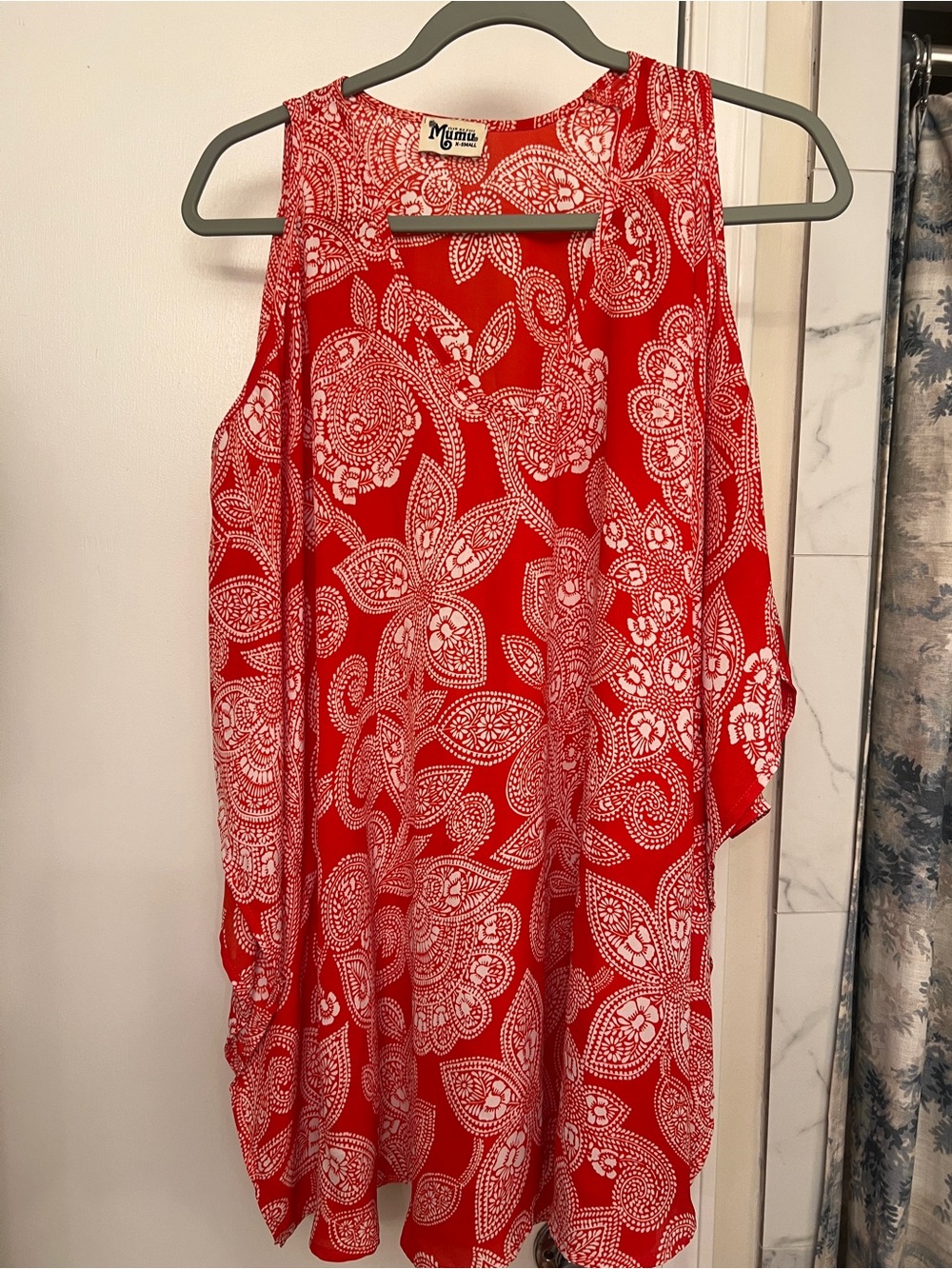 Show Me Your Mumu  Red & White Paisley Tank tunic